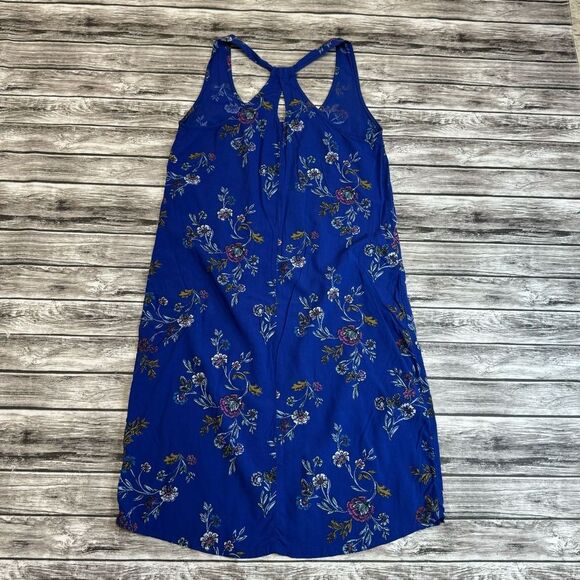 Old Navy Women's Floral Racerback Shift Dress S SM Small TALL ST Blue White Pink - Picture 4 of 11